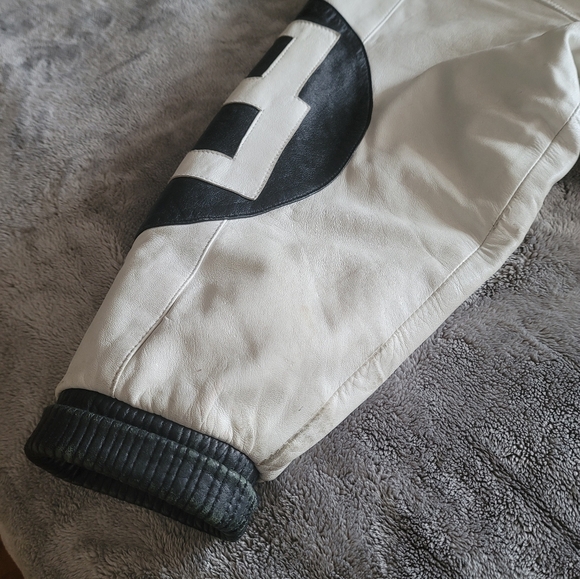 GIOVANNI OUTERWEAR Men's Vintage 8 Ball Leather Jacket, Size 4XL - Picture 5 of 13